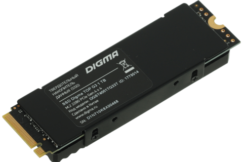 Новые высокоскоростные SSD DIGMA TOP G3 со скоростью чтения до 7400 МБ/с